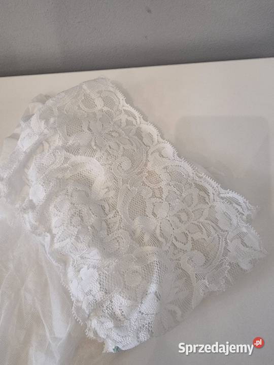 Białe pończochy samonośne LXL