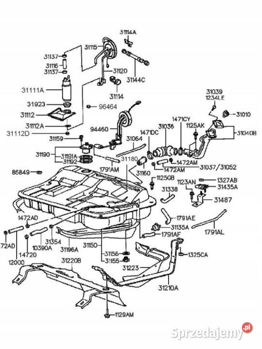 USZCZELKA POMPY PALIWA HYUNDAI ELANTRA SONATA Pompy paliwa