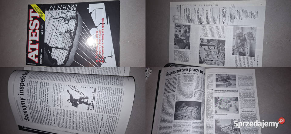 ATEST 1994 Inspekcja Pracy bezpieczeństwo Antykwariat Łęczyca