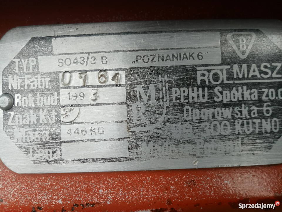 Siewnik Poznaniak 27 stan w oryginale grabki Opoczno