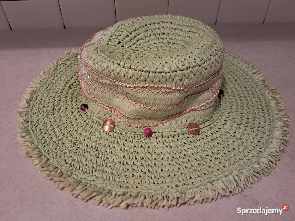 Kapelusz damski letni seledynowy 5456 do Kraków