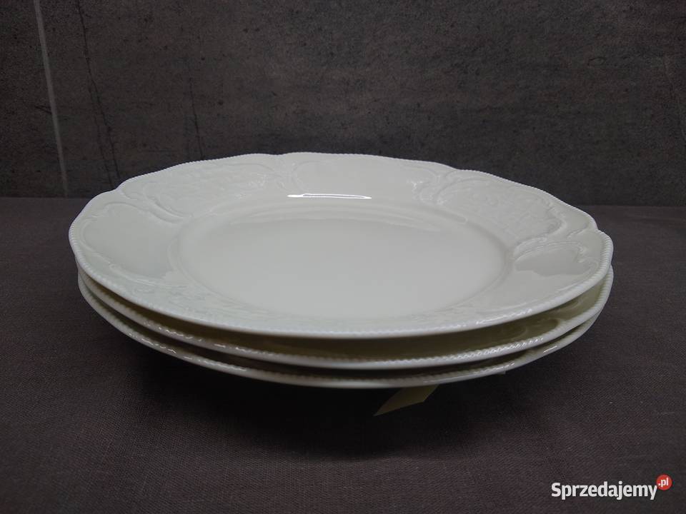 Rosenthal Sanssouci talerze płytkie ecru 3 Antyki, Sztuka, Kolekcje Kalisz