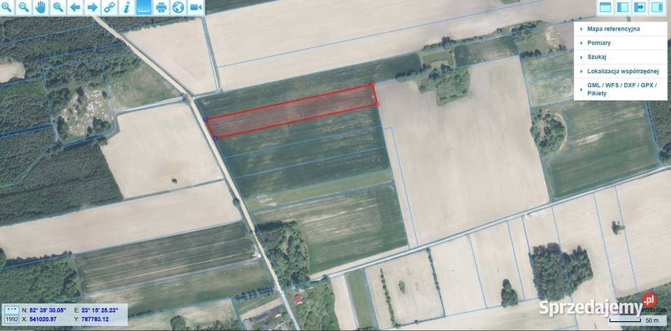 Działka rolna 2531 i 2532 Gregorowce gmina Orla rolna sprzedam