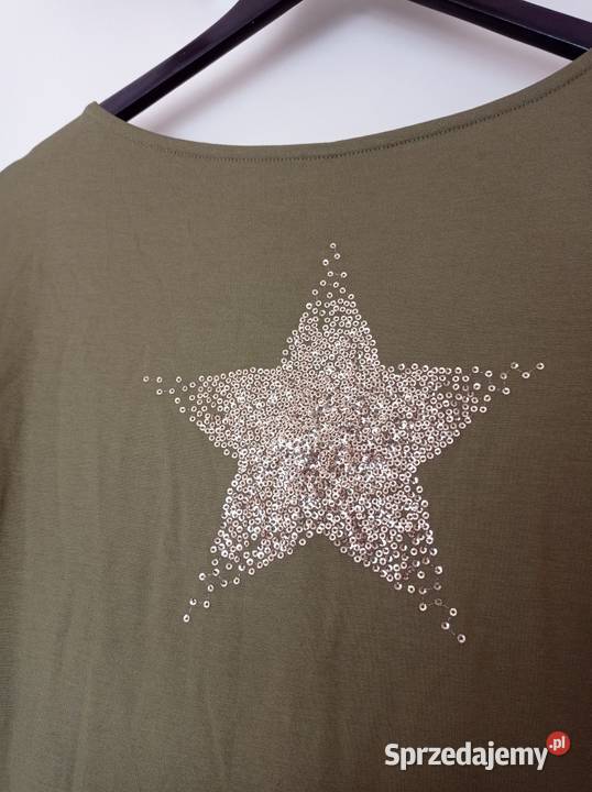 Oliwkowa bluzka z długim rękawem Next sprzedam