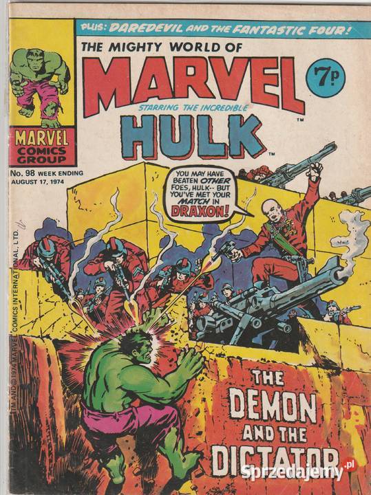 The Mighty world of Marvel 98 sierpień 1974 ang mazowieckie sprzedam