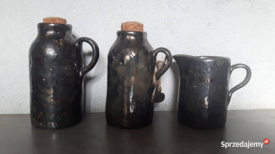 Zestaw naczyń ceramicznych ręcznie wykonanych mazowieckie Otwock