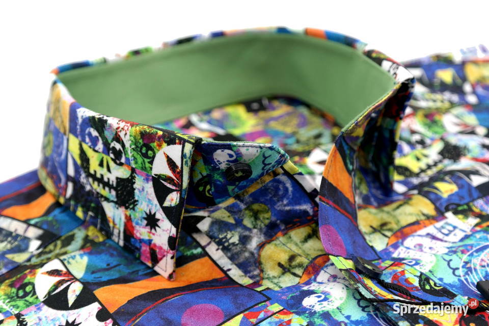 GIOVANNI PERA Koszula Męska K006 Grafitti Ostrów Wielkopolski