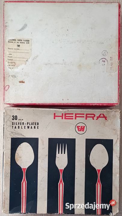 HEFRA srebrne sztućce z lat 70tych Warszawa