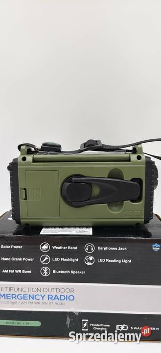 Przenośne Radio Solarne Alarmowe Awaryjne Ząbki sprzedam