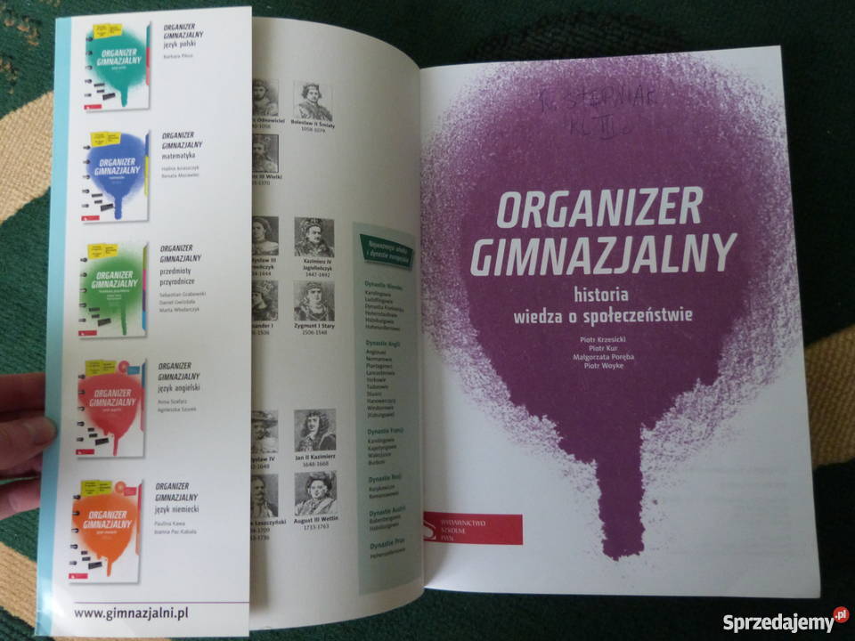 Organizer gimnazjalny historiawos 2013 historia mazowieckie Warszawa sprzedam