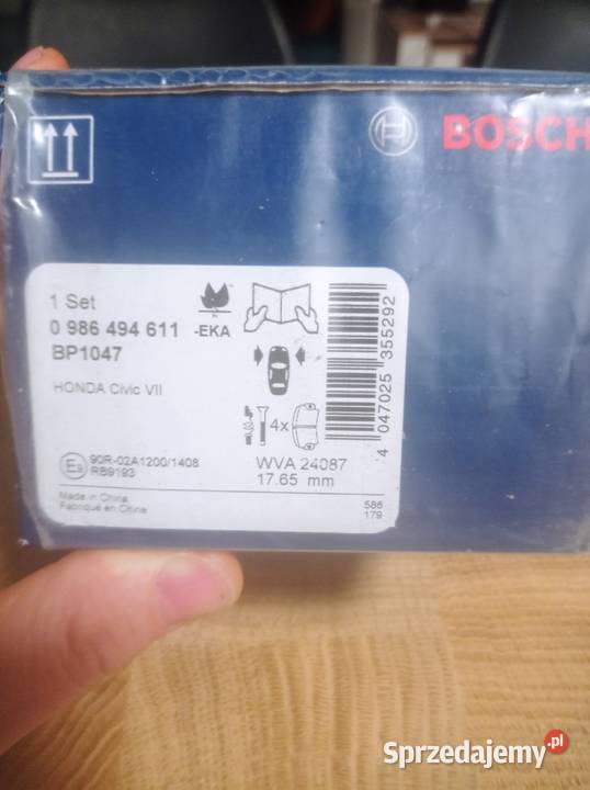 Klocki Hamulcowe Bosch przód Honda Civic VIII mazowieckie Warszawa
