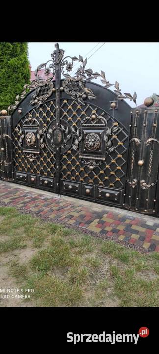 Brama wjazdowa dwuskrzydłowa furtka Ustroń