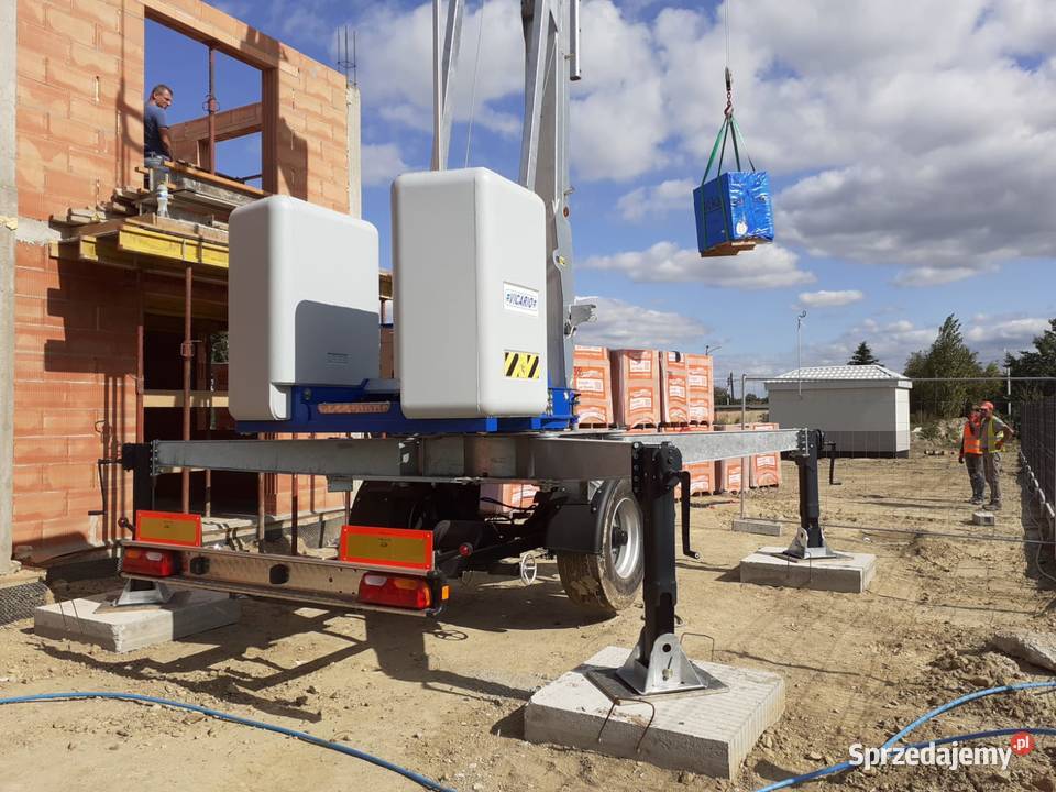 Żuraw dźwig dekarski budowlany mobilny VICARIO dolnośląskie Ligota Piękna