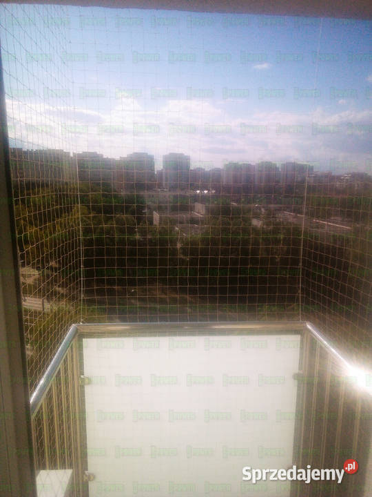 Siatka zabezpieczająca balkon przeciw gołębiom