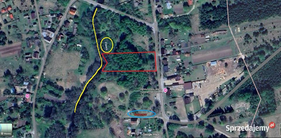 NADARZYCE działka budowlana na Agroturystykę Sprzedaż