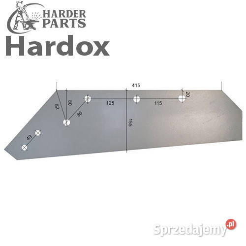 Lemiesz 300hektarów HARDOX 200811L części do Suwałki