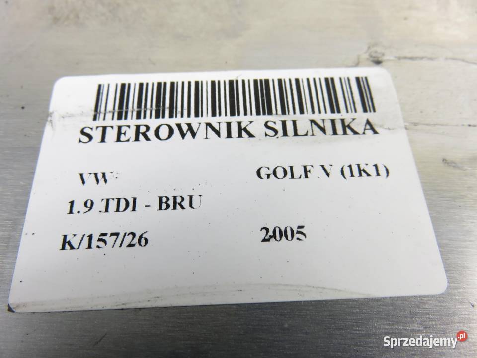 STEROWNIK VW GOLF V 19 TDI PD 03G906016FS małopolskie
