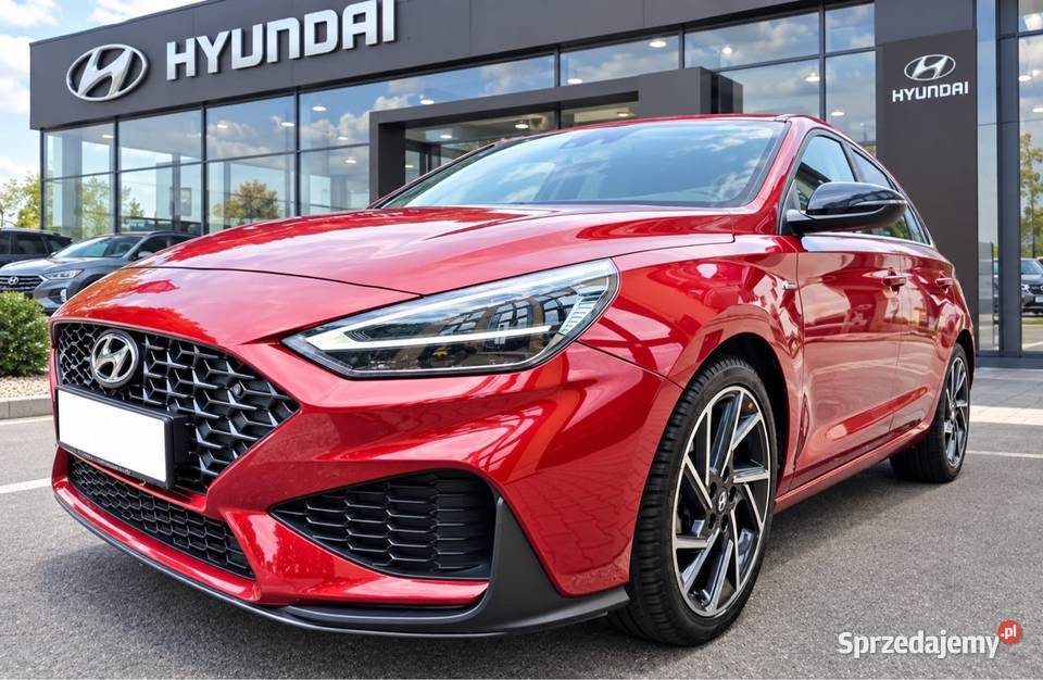 HYUNDAI i30 N linie LED mHEV 160 7DCT kombi FULL czerwony wielkopolskie Poznań