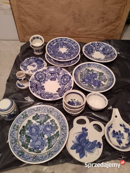 Kryształy i talerze lata 7080 Sieradz sprzedam