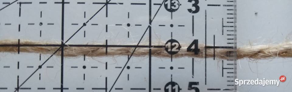 Sznurek juta naturalny ozdobny 2 mm 4 x 620 Gdańsk