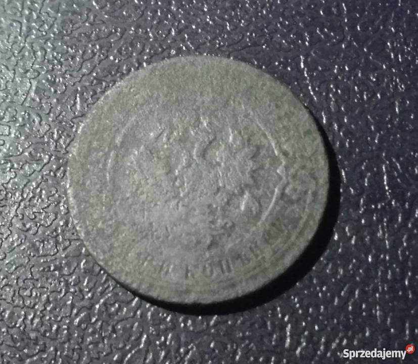ROSJA 3 kopiejki 1897 patyna Kraków