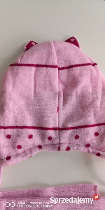 Czapka z szalikiem dziewczynki Nakrycia głowy, szaliki i rękawiczki łódzkie Piotrków Trybunalski