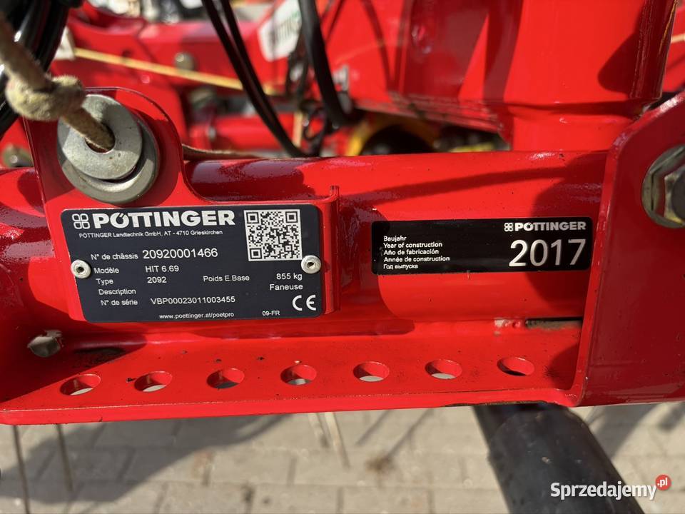 Przewracarka Pottinger HIT 669 Przetrząsarka nieuszkodzony Myszyniec