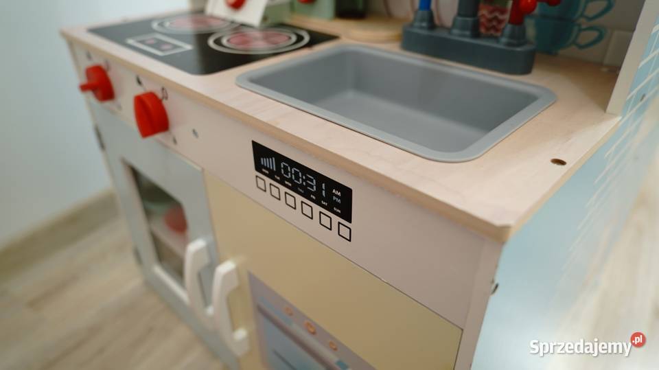 Drewniany domek do zabawy kuchnia 2w1 idealny Pozostałe Otwock