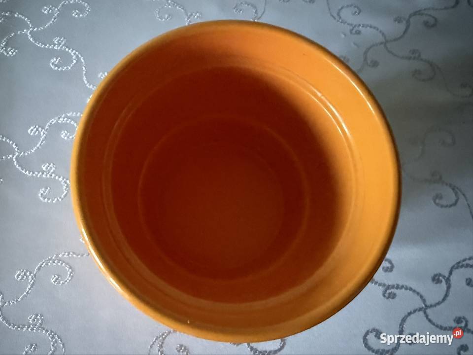 Donica Pomarańczowa Ceramiczna Dekoracyjna i śląskie Czerwionka-Leszczyny