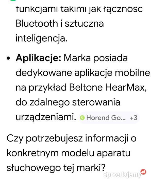 Aparat słuchowy Beltron Katowice sprzedam