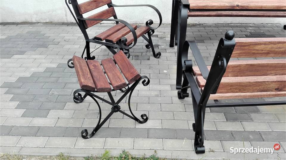 Meble ogrodowe stół ława krzesła na taras ogród