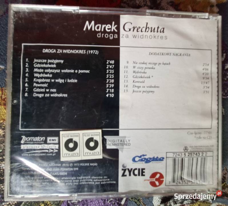 Marek Grechuta droga widnokres CD sprzedam