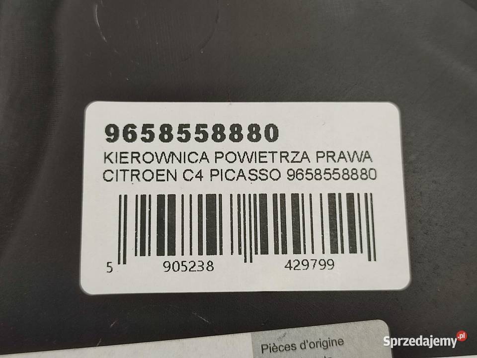 KIEROWNICA POWIETRZA PRAWA CITROEN C4 PICASSO UD