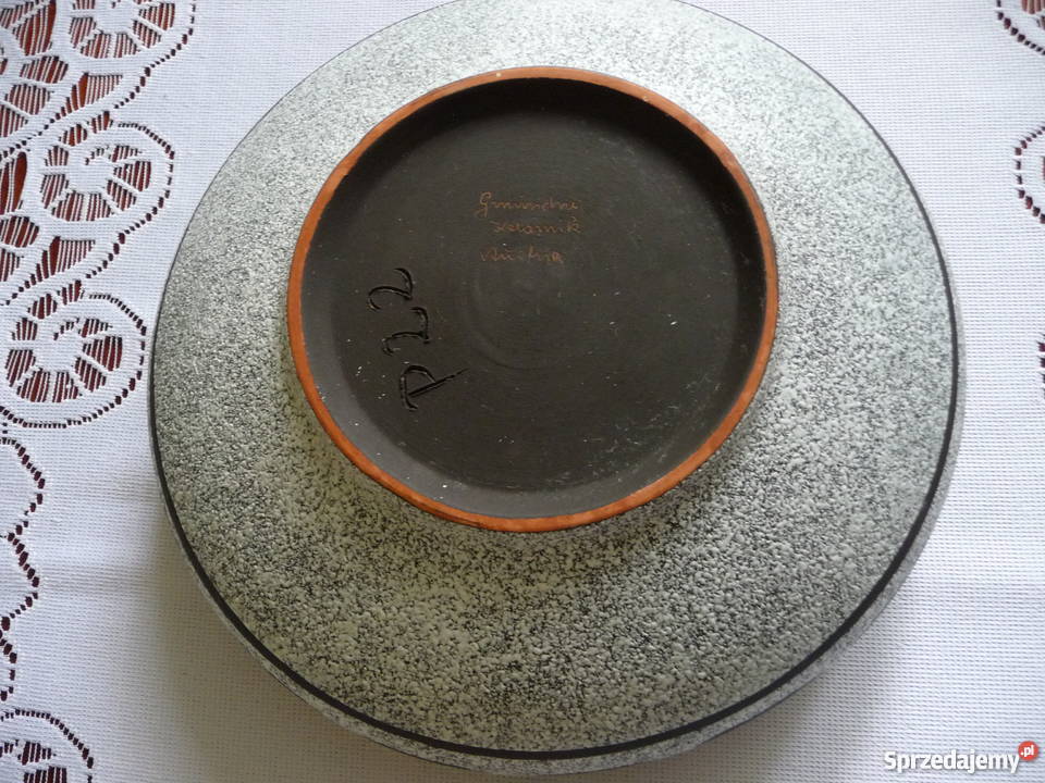 Ceramika półmisek wykonany ręcznie śląskie