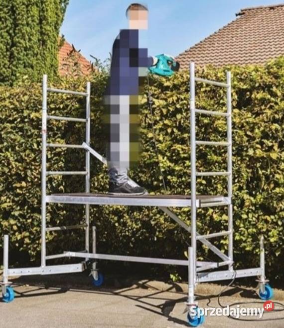 Wynajem rusztowania aluminiowego 8 m schody Szczecin