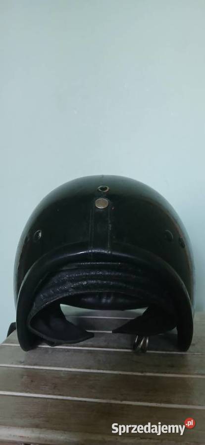 Stary kask motocyklowy z PRL Kraków