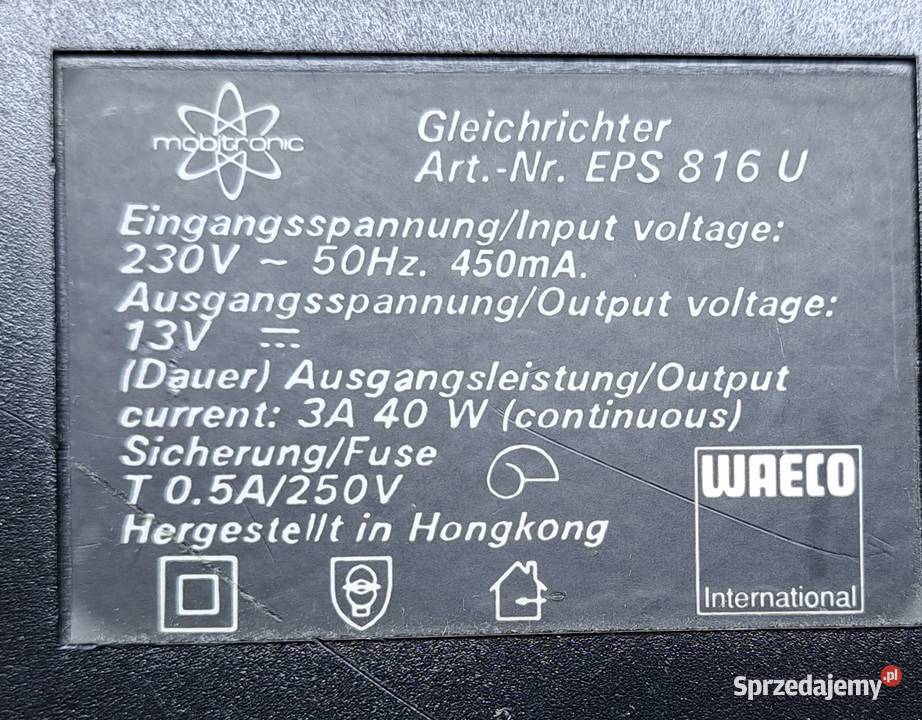 Zasilacz lodówki turystycznej Waeco 230V 12V sprzedam