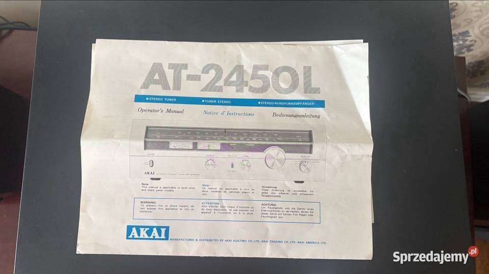 Tuner Vintage AKAI AT2450L Jasło