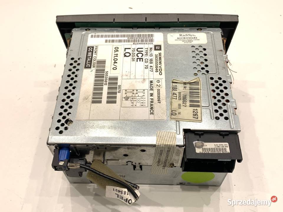 RADIO OPEL VECTRA C 13188477 0209 ODTWARZACZ podkarpackie