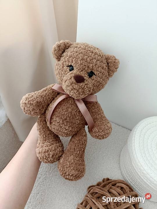 Szydełkowy miś handmade podkarpackie