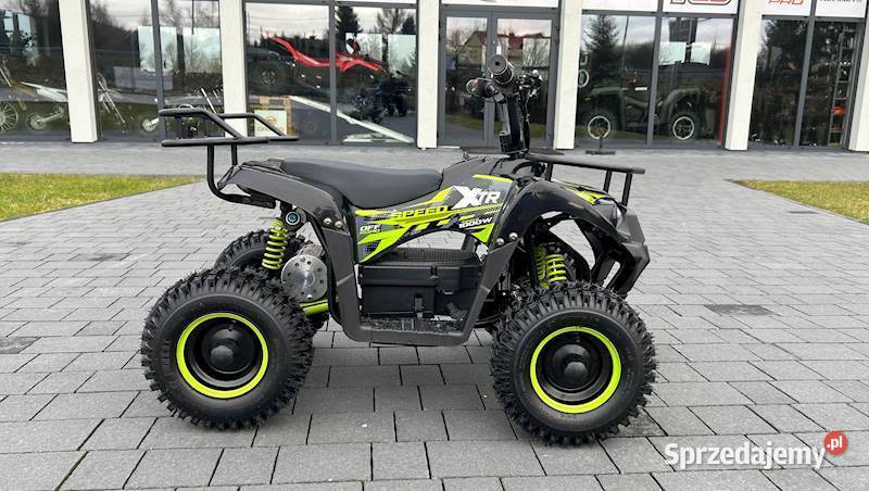 MINI QUAD DZIECI XTR M9E6 800W ZIELONY nieuszkodzony Motocykle, skutery, quady Głogoczów
