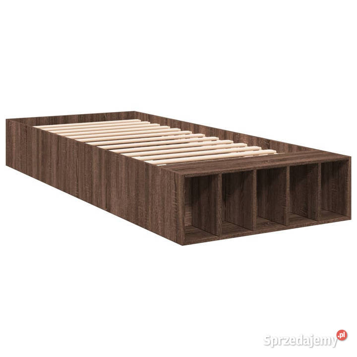 Rama łóżka brązowy dąb materiał drewnopochodny 78cm Warszawa