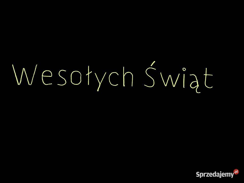 Napis świąteczny WESOŁYCH ŚWIĄT NEON 2D W RAMCE Pozostałe Gdów