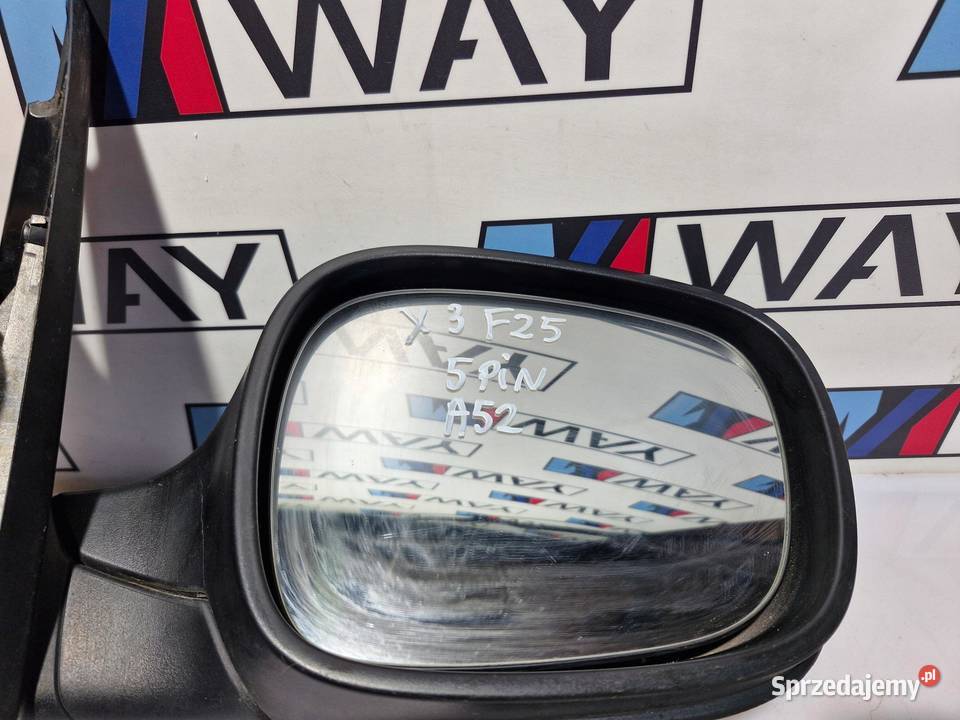 BMW X3 F25 LUSTERKO PRAWE 5PIN EUROPA A52