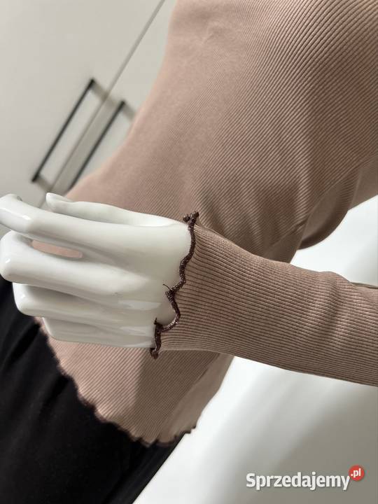 Bluzka damska prążek bluzka bawełniana basic S Wyszków