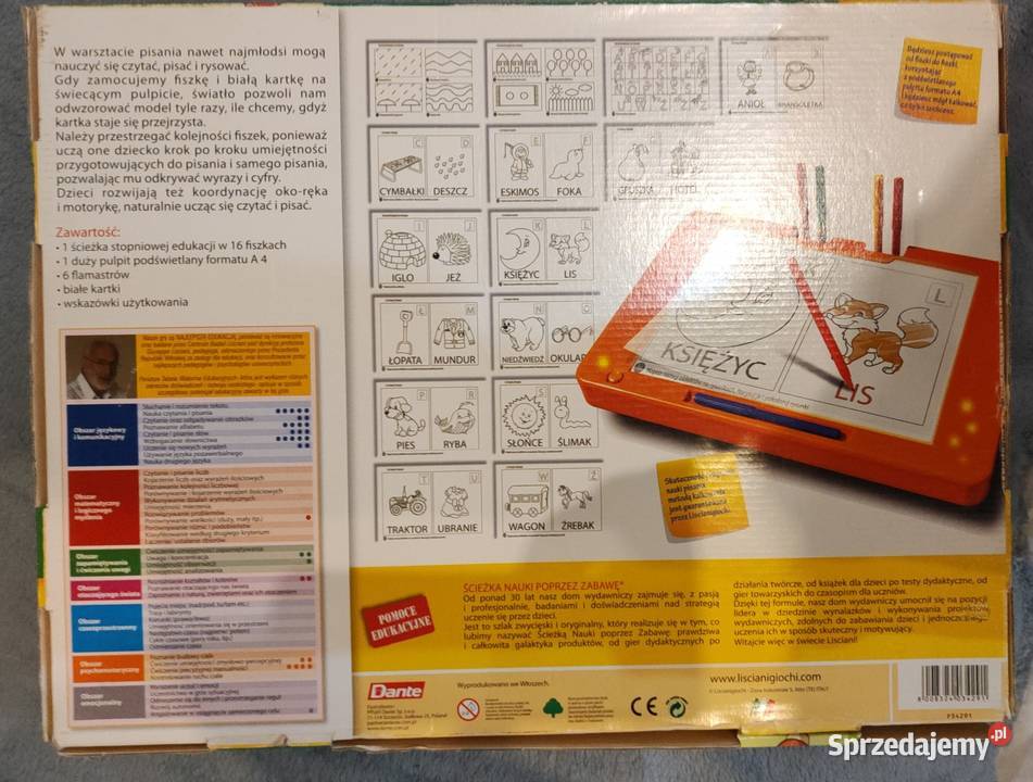 Warsztat pisania Lisciani giochi Edukacyjne Szczecin sprzedam