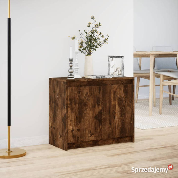 Szafka z LED przydymiony dąb 72x34x61 WM852177 mazowieckie Warszawa