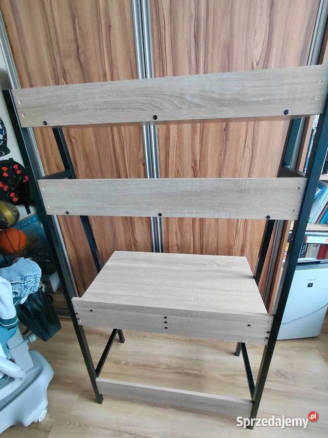 Regał biurko z półkami dąb sonoma stan idealny Warszawa