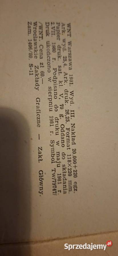 WNT Warszawa 1981 3 wydanie niski nakład pełne Łęczyca