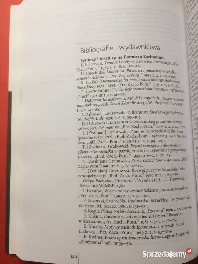 3097 Literatura Na Pomorzu Zachodnim Do Końca Szczecin